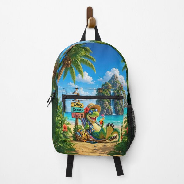 Item preview, Dino Dreams Island – Tropical Vacation Dinosaur designed and sold by Ray's Photos & Art.