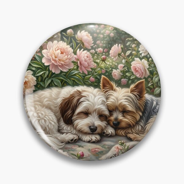 Item preview, Peaceful Puppies Slumber in the Garden designed and sold by The She Shed.