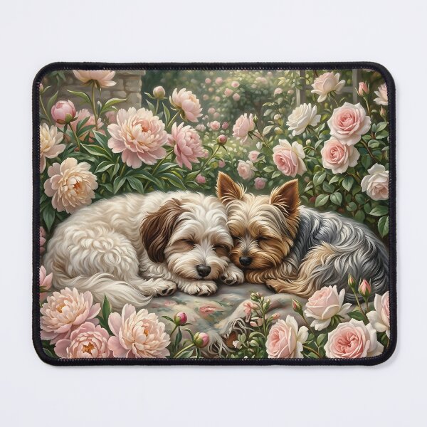 Item preview, Peaceful Puppies Slumber in the Garden designed and sold by The She Shed.
