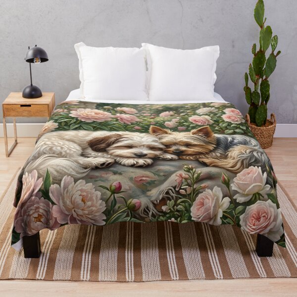 Item preview, Peaceful Puppies Slumber in the Garden designed and sold by The She Shed.
