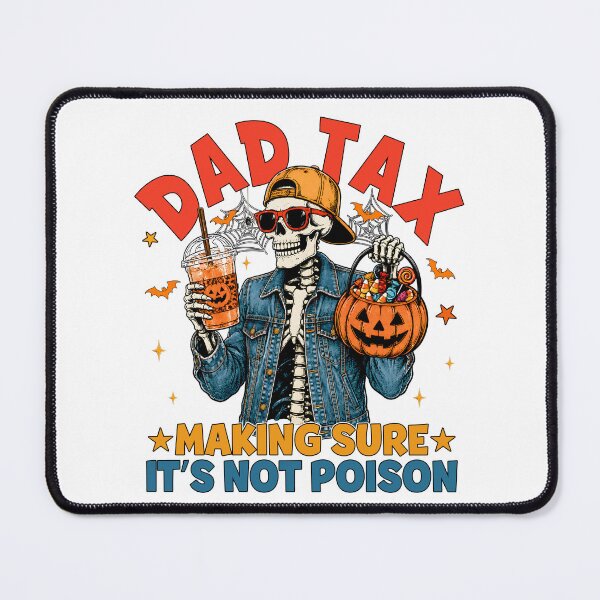 Item preview, Dad Tax Skeleton Halloween Candy Check designed and sold by varin-studio.