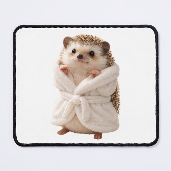 Item preview, Cozy African Pygmy Hedgehog in a Bathrobe designed and sold by Sillytoe.