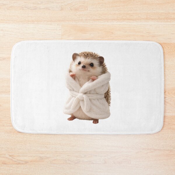 Item preview, Cozy African Pygmy Hedgehog in a Bathrobe designed and sold by Sillytoe.