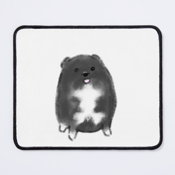 Item preview, Chubby Fluffy Black Dog Minimal Character designed and sold by raun.draw.