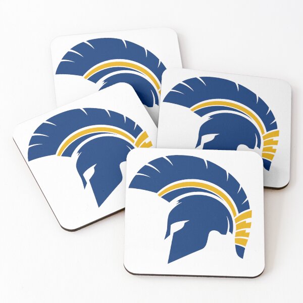 Item preview, Spartan Helmet Warrior – Navy & Gold Military Warrior Emblem designed and sold by TheAllInStore.
