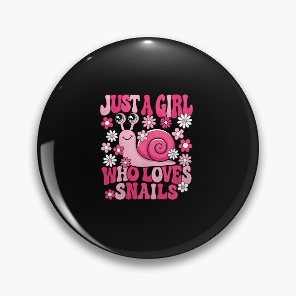 Item preview, Just a Girl Who Loves Snails Cute Pink Snail Lover Gift Design designed and sold by MiALopezArt.