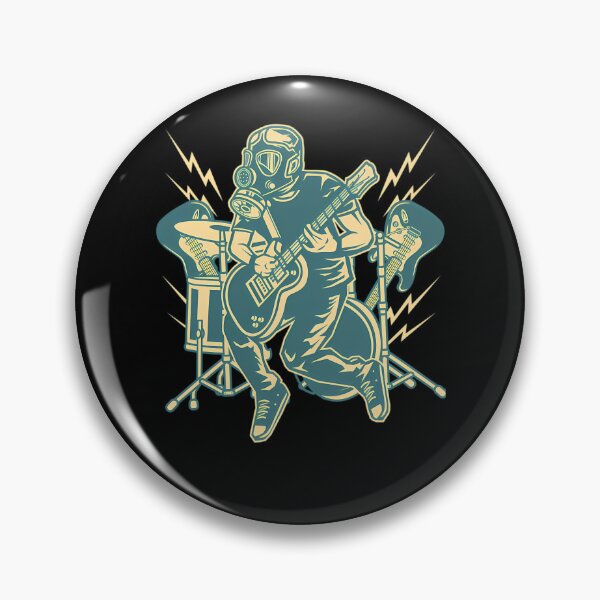 Item preview, Gas Mask Musician Jumping designed and sold by AdAn-Aura.