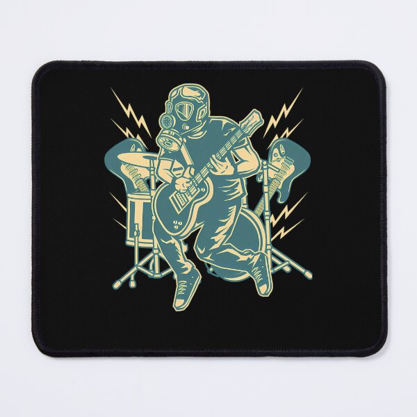 Item preview, Gas Mask Musician Jumping designed and sold by AdAn-Aura.