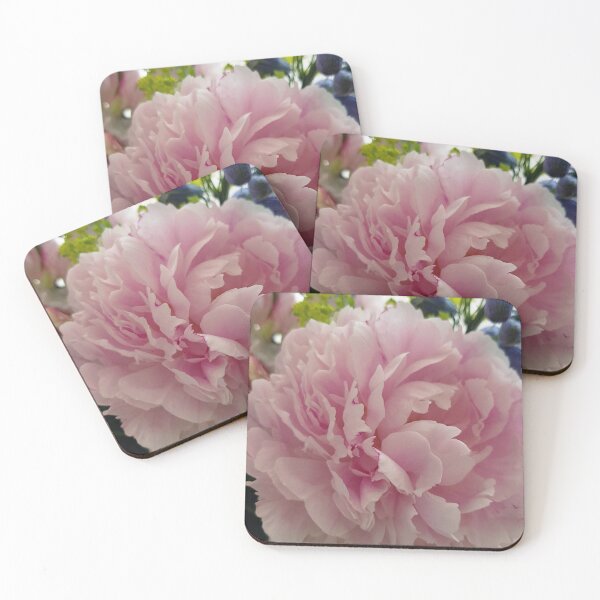 Item preview, Floral Fun - Peony in pink 8 with blue and green designed and sold by ellenhenry.