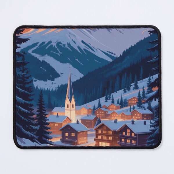 Item preview, Kitzbuhel Austria Vintage Alpine Winter Travel Poster designed and sold by CalderRowan.
