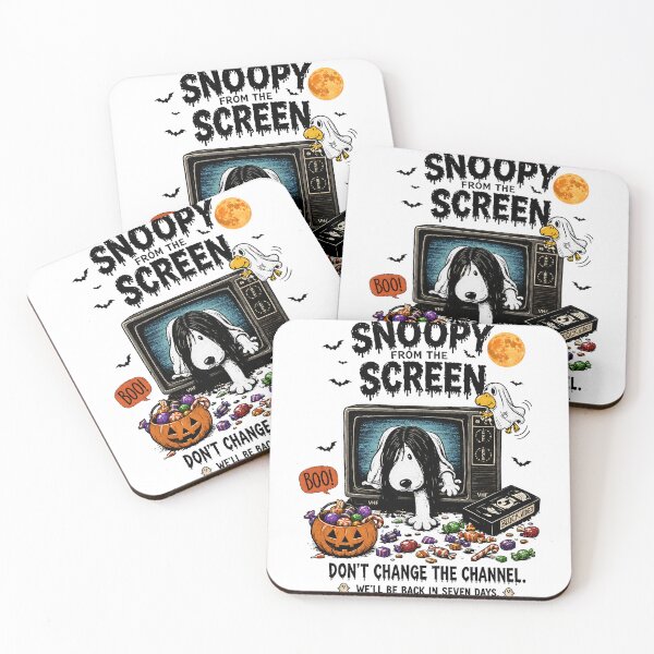 Item preview, Snoopy From The Screen Don’t Change Crawling Out Of TV Halloween Parody designed and sold by jundobays.