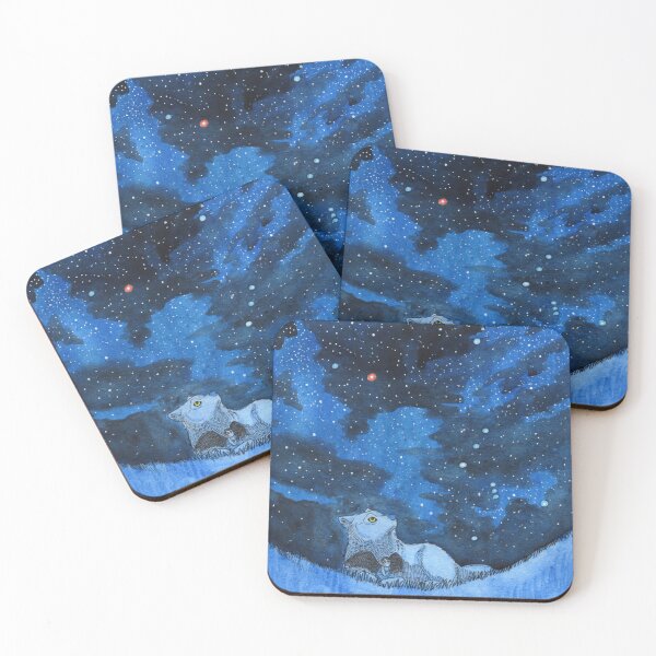 Item preview, Celestial White Wolf and Little Imp Night designed and sold by Sapphirajorie.
