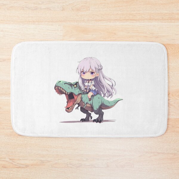 Item preview, Belfast Azur Lane Silver Chibi Dinosaur Voyage designed and sold by Dashsopaner.