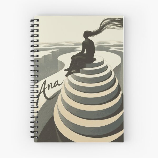 Item preview, Surreal Solitude Woman Abstract Minimalist Landscape designed and sold by CalderRowan.