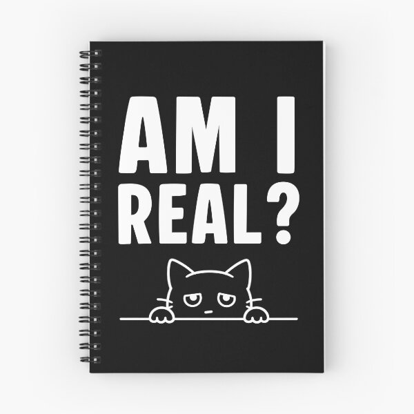 Item preview, Am I Real Funny Cat Existential Dread Gift designed and sold by Say It With Ink.