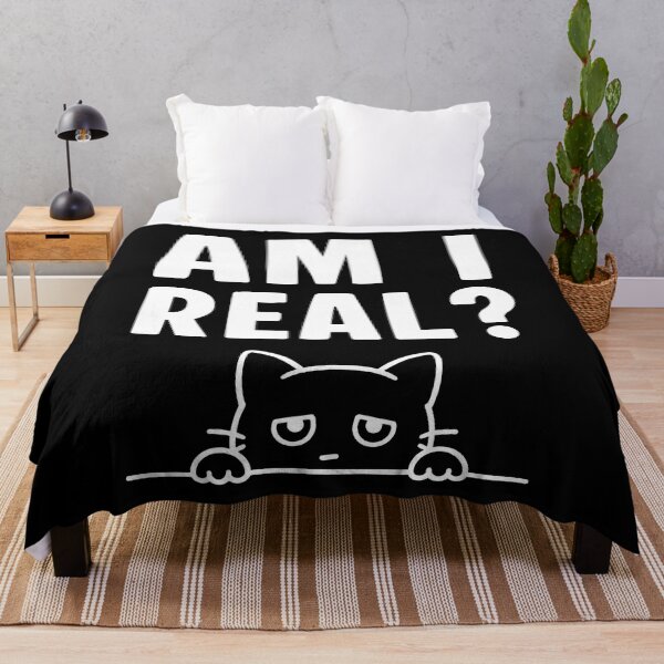 Item preview, Am I Real Funny Cat Existential Dread Gift designed and sold by Say It With Ink.