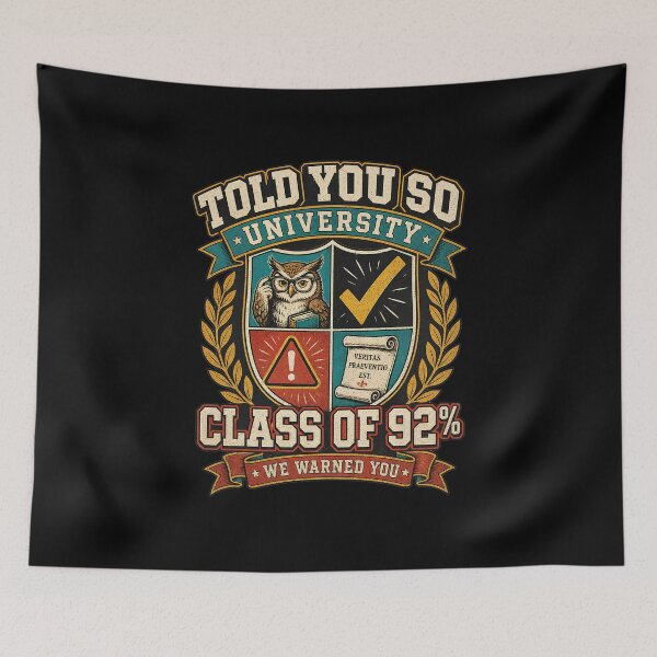 Item preview, Told You So University | Class of 92% designed and sold by The People’s Punchline.