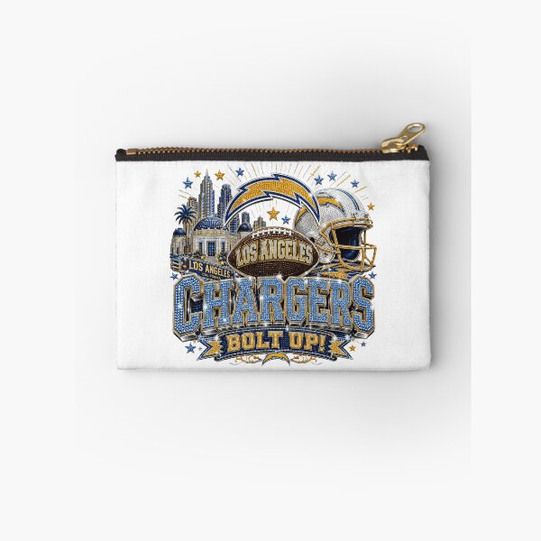Item preview, Los Angeles Chargers Glitter Football Bling Design designed and sold by lanaifyke.