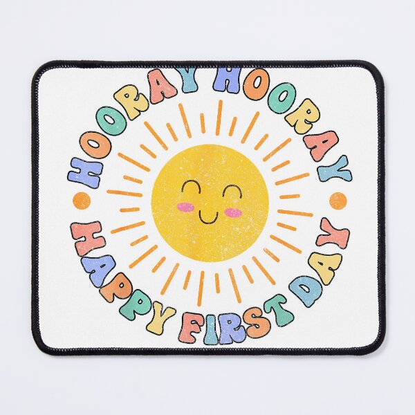 Item preview, Hooray Hooray Happy First Day Back To School Teacher Groovy T-Shirt designed and sold by gidget-gadget.