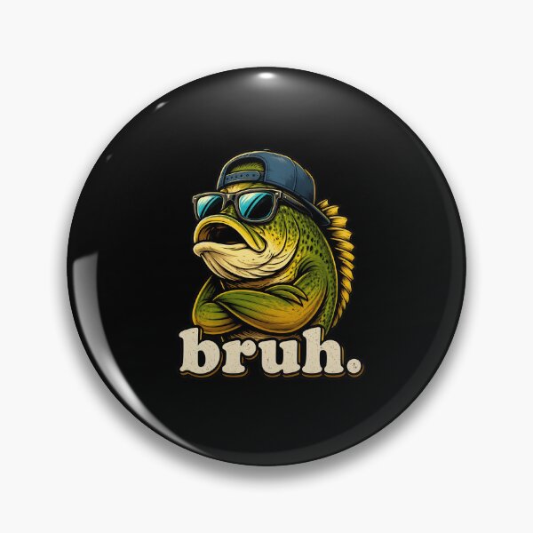 Item preview, Bruh Bass Fishing Sunglasses Camo Hat Funny Meme designed and sold by leocreatives.