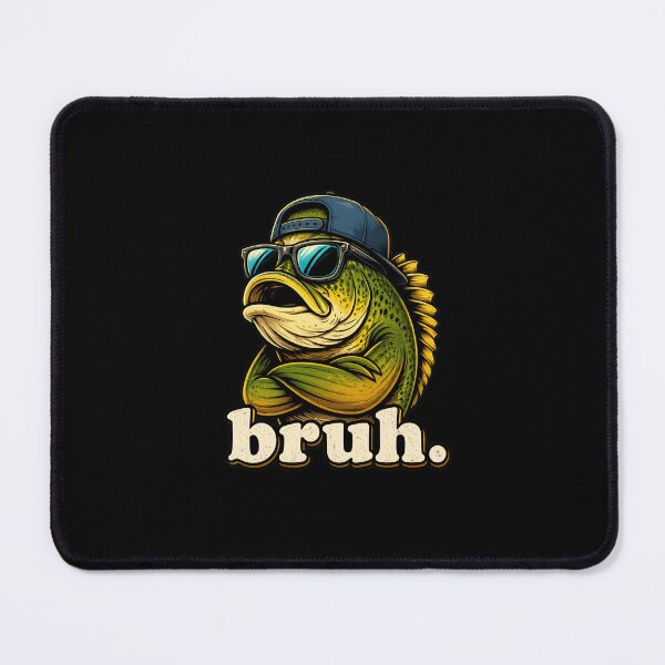 Item preview, Bruh Bass Fishing Sunglasses Camo Hat Funny Meme designed and sold by leocreatives.