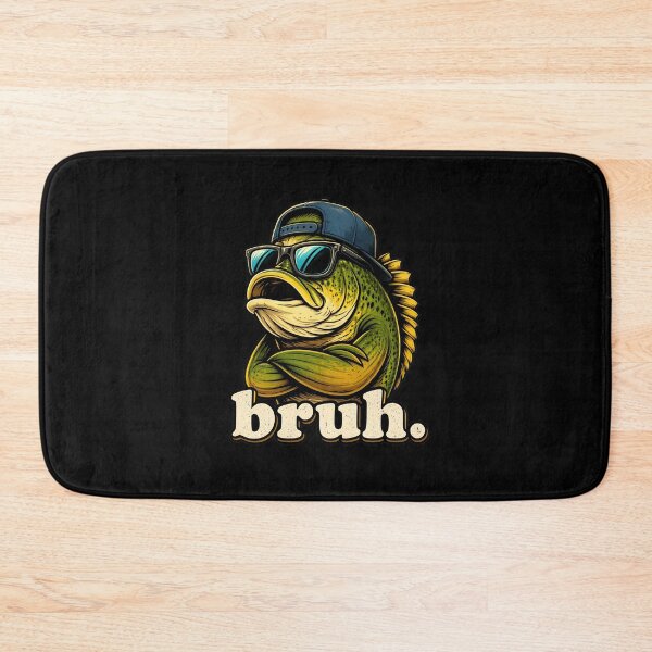 Item preview, Bruh Bass Fishing Sunglasses Camo Hat Funny Meme designed and sold by leocreatives.