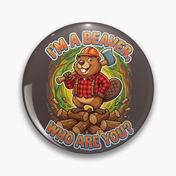 Item preview, Cartoon Lumberjack Beaver with Axe Illustration designed and sold by puzzell.