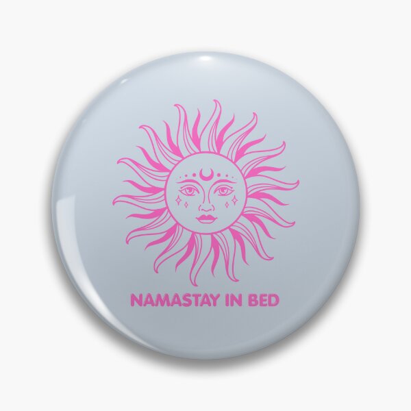 Item preview, Namastay in Bed Sun & Moon (Fuscia) designed and sold by 247DesignStudio.
