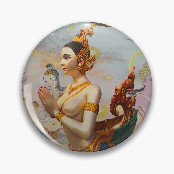 Item preview, Kinnaree Superimposed Over Colorful Mural designed and sold by Linklandiya.