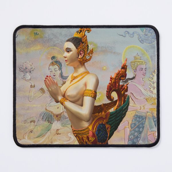 Item preview, Kinnaree Superimposed Over Colorful Mural designed and sold by Linklandiya.