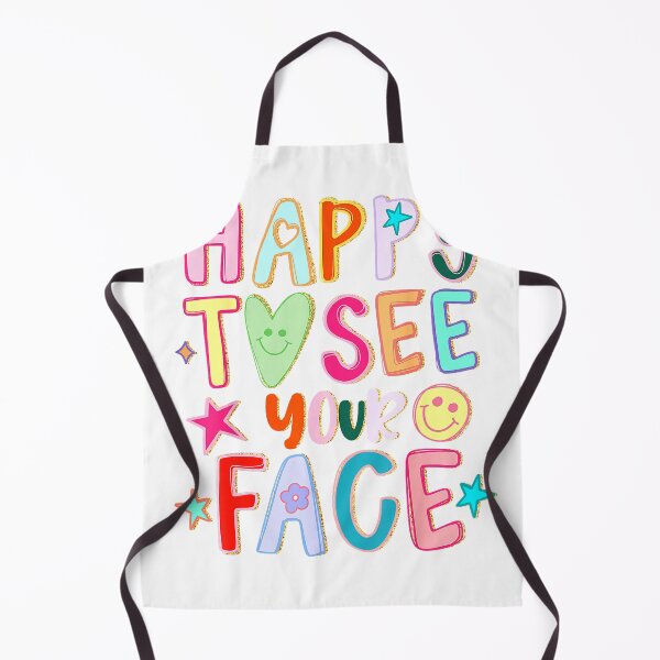 Item preview, Happy to See Your Face Hand Drawn Motivational Mental Health T-Shirt designed and sold by Cafe18.