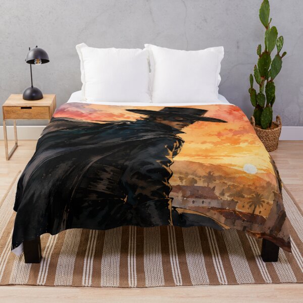 Item preview, Zorro on the Rooftops – Watercolor of the Masked Hero designed and sold by Astralia.
