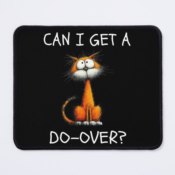 Item preview, Can I Get A Do Over Funny Orange Cat Joke designed and sold by Say It With Ink.