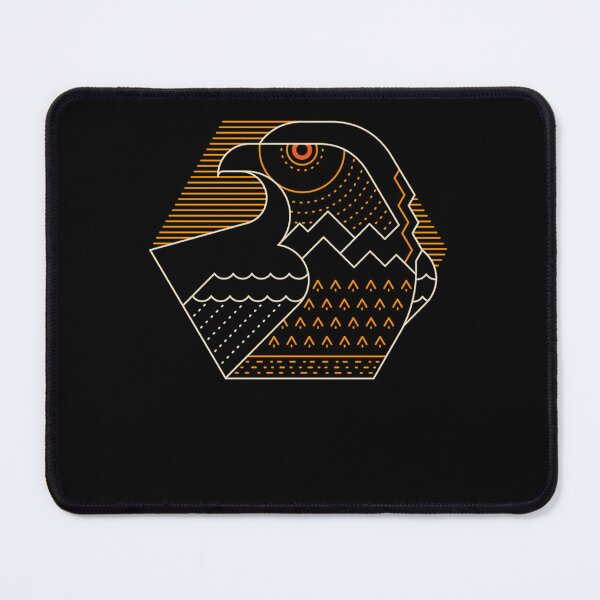 Item preview, Geometric Falcon Bird Mountain Nature Wildlife Line designed and sold by munchonshop.