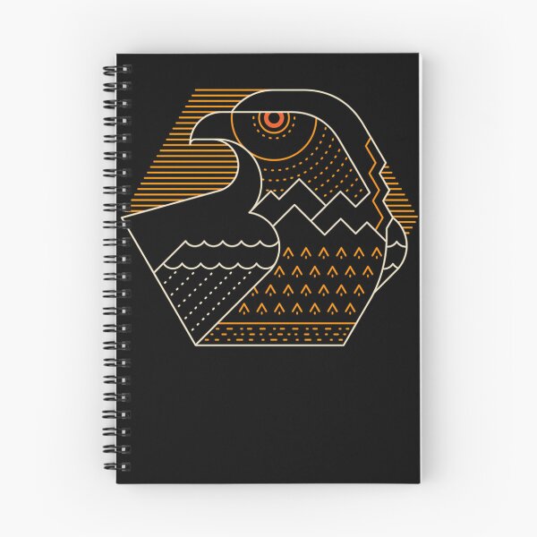 Item preview, Geometric Falcon Bird Mountain Nature Wildlife Line designed and sold by munchonshop.