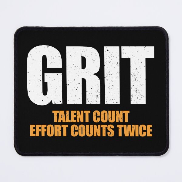Item preview, Grit Effort Counts Twice - Inspirational Motivational Saying designed and sold by xelkaiory.