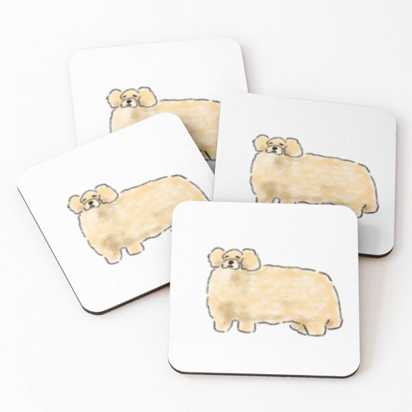 Item preview, Fluffy Golden Doodle Crayon designed and sold by raun.draw.