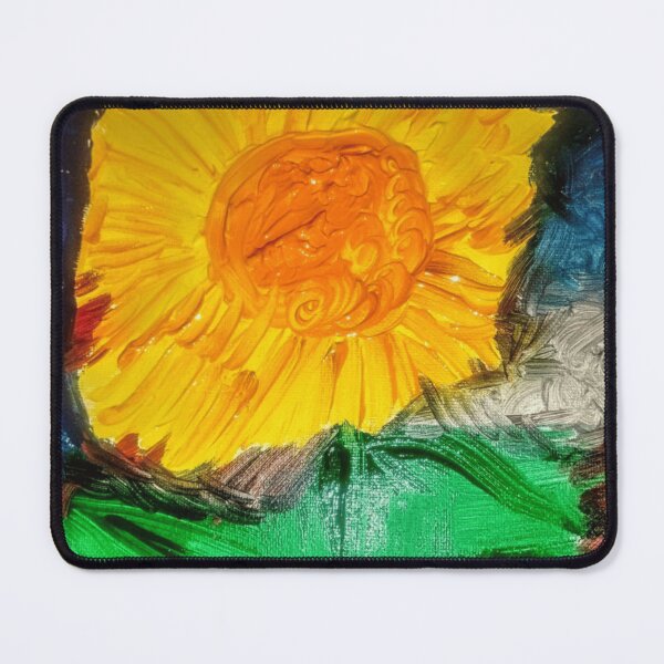 Item preview, Bold Impasto Sunburst Sunflower Artwork designed and sold by Sapphirajorie.