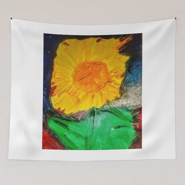 Item preview, Bold Impasto Sunburst Sunflower Artwork designed and sold by Sapphirajorie.