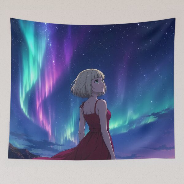 Item preview, Shiemi Moriyama Blue Exorcist Aurora Mountain Night designed and sold by Dashsopaner.