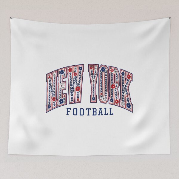 Item preview, New York Football Retro Floral Athletic Crewneck Sweatshirt designed and sold by RandallHa68712.