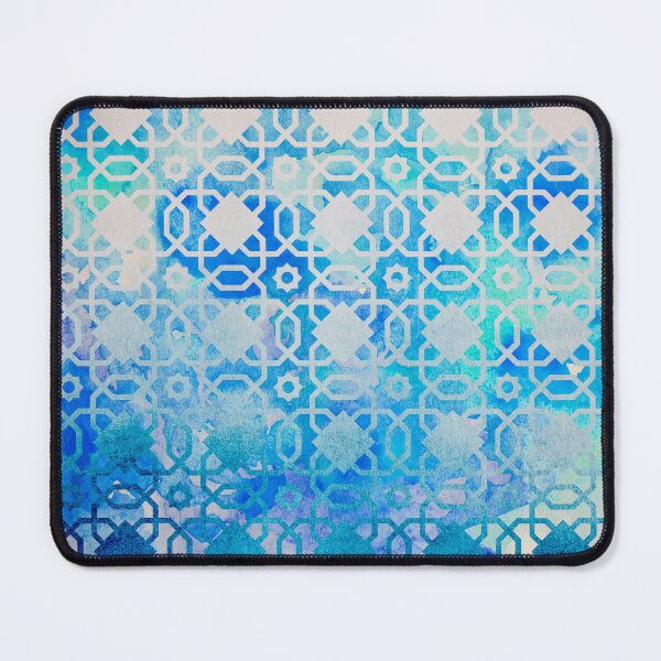 Item preview, Elegant Moroccan Geometric Blue Pattern  designed and sold by DEC02.