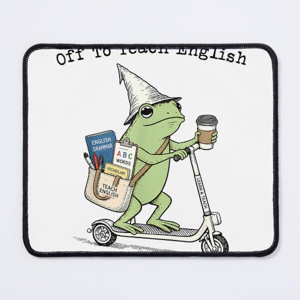 Item preview, Off to Teach English Teacher Frog Funny Back to School T-Shirt designed and sold by Juvestore24.