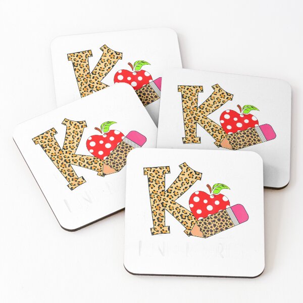 Item preview, K is for Kindergarten Teacher Leopard Back to School Children T-Shirt designed and sold by Cafe18.