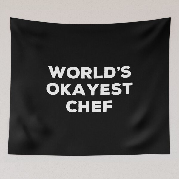 Item preview, World's Okayest Chef - Funny Cooking Chef Gift designed and sold by marthavelony.