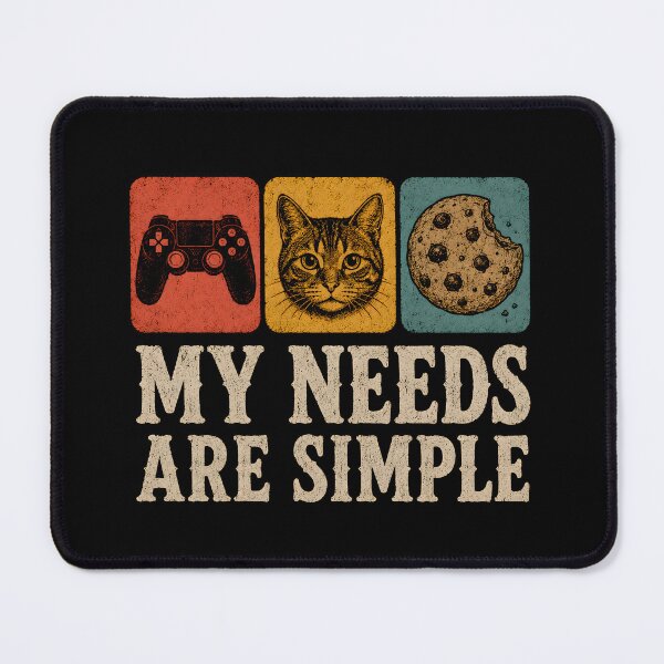 Item preview, My Needs Are Simple Gamers designed and sold by CelidaBonde.