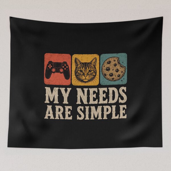 Item preview, My Needs Are Simple Gamers designed and sold by CelidaBonde.