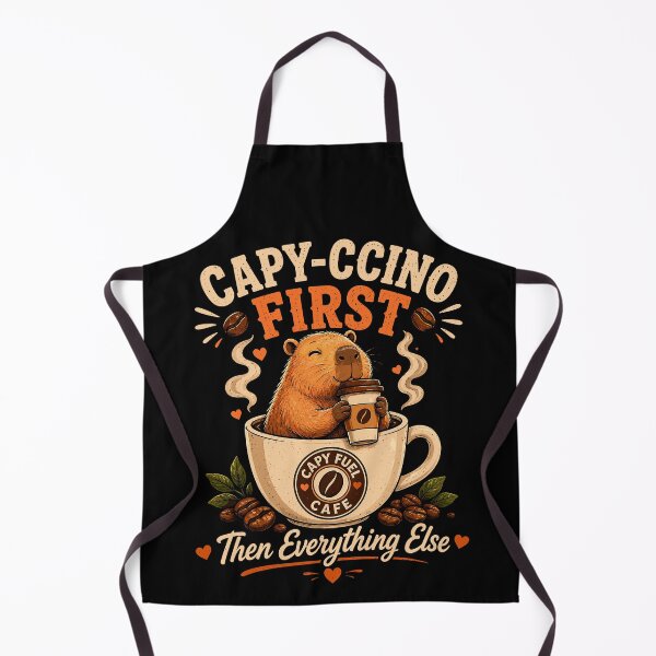 Artikelvorschau, Capy-Ccino – Erst alles andere, dann alles andere – Lustiger Kaffeeliebhaber entworfen und verkauft von DuDuChben.