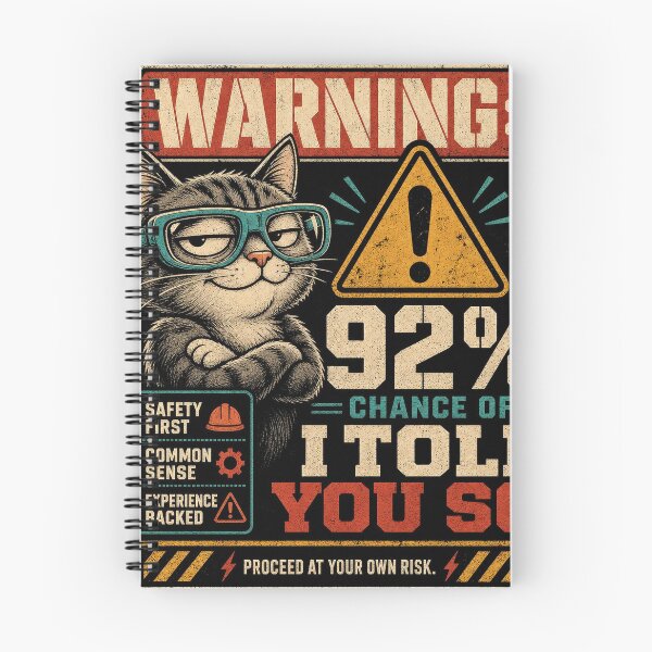 Item preview, 92% Said I Told You So | 100% Chance of Consequences, smug cat designed and sold by The People’s Punchline.