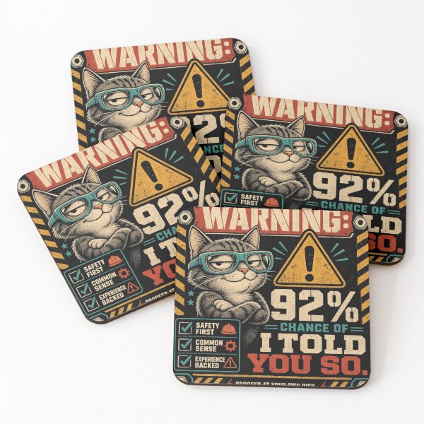 Item preview, 92% Said I Told You So | 100% Chance of Consequences, smug cat designed and sold by The People’s Punchline.